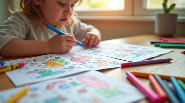 Des cahiers de coloriage à imprimer pour stimuler la créativité des enfants